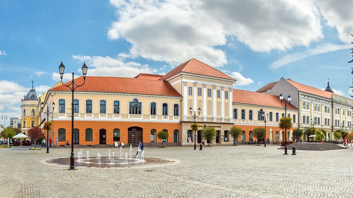 sfantu gheorghe pedestrian only area town centre